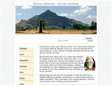 Tablet Screenshot of bhagavan.ramanamaharshi.info